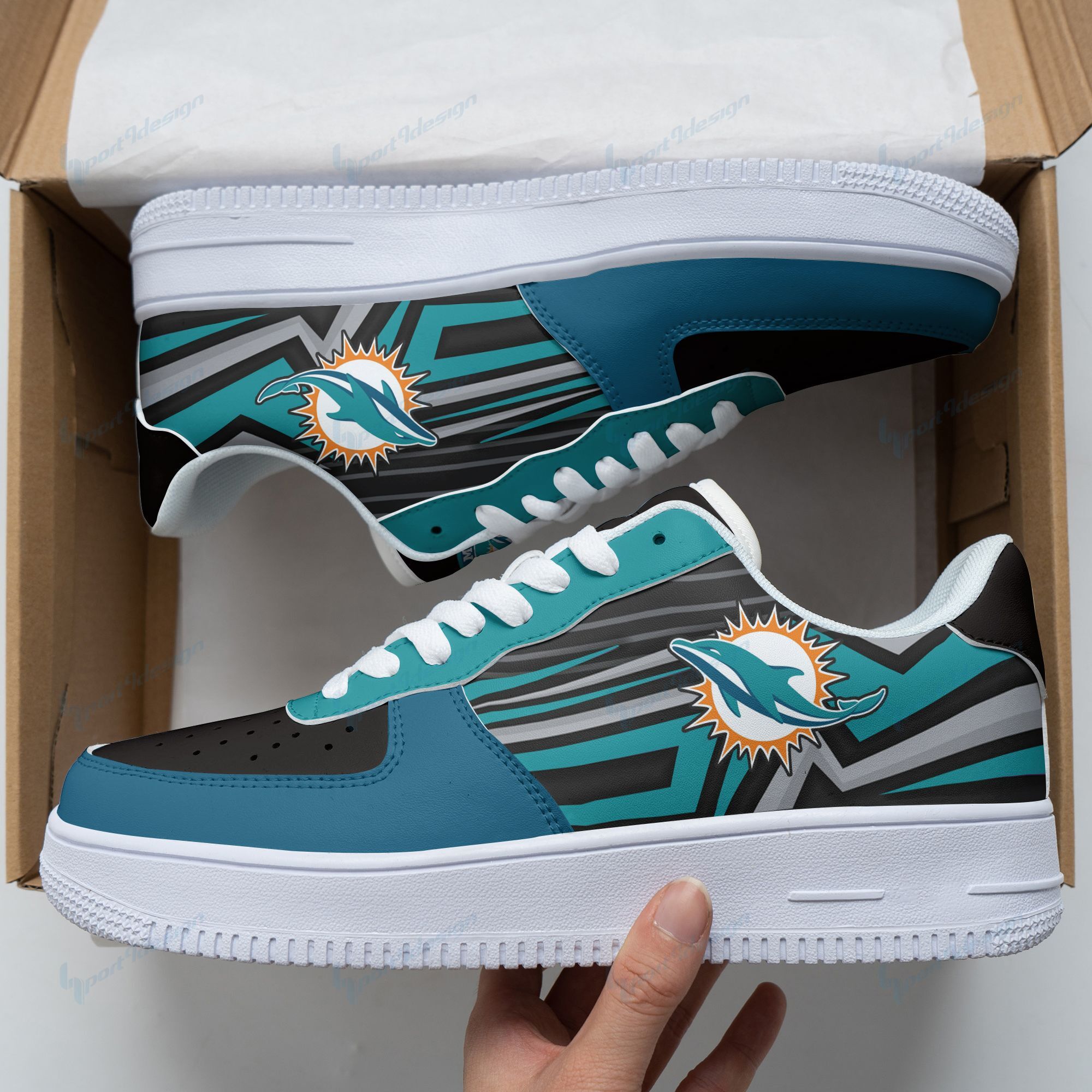 Miami Dolphins Af1 Shoes 263