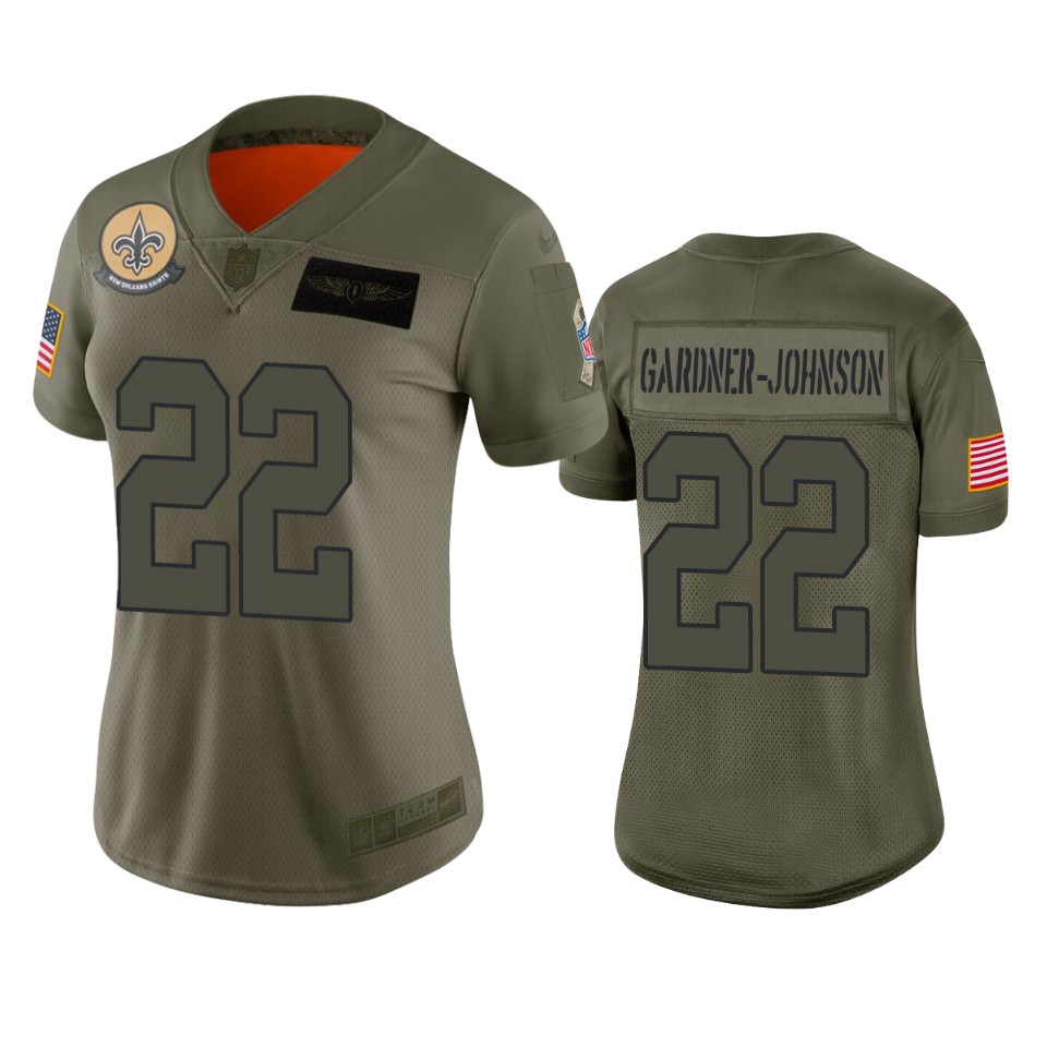 Womens New Orleans Saints Chauncey Gardner-johnson Camo 2019 Salute To Service Limited Jersey