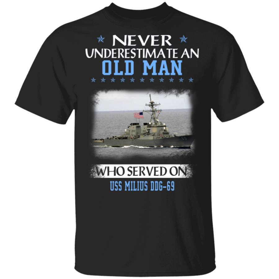 USS Milius DDG-69 Veterans Day Christmas Gift T-Shirt