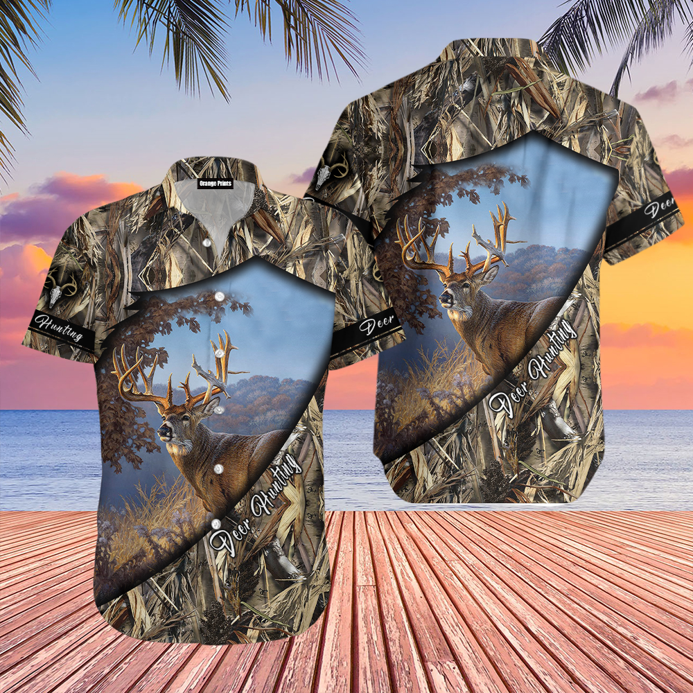 Deer Hunting Camouflage Aloha Hawaii Shirts For Men Women Ha2749