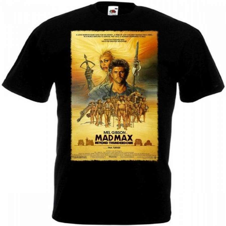 Mad Max 3 Movie Poster T Shirt Black All Sizes