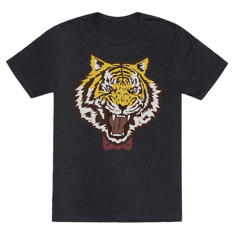 Tiger In A Bow Tie Mens Casual T-Shirt