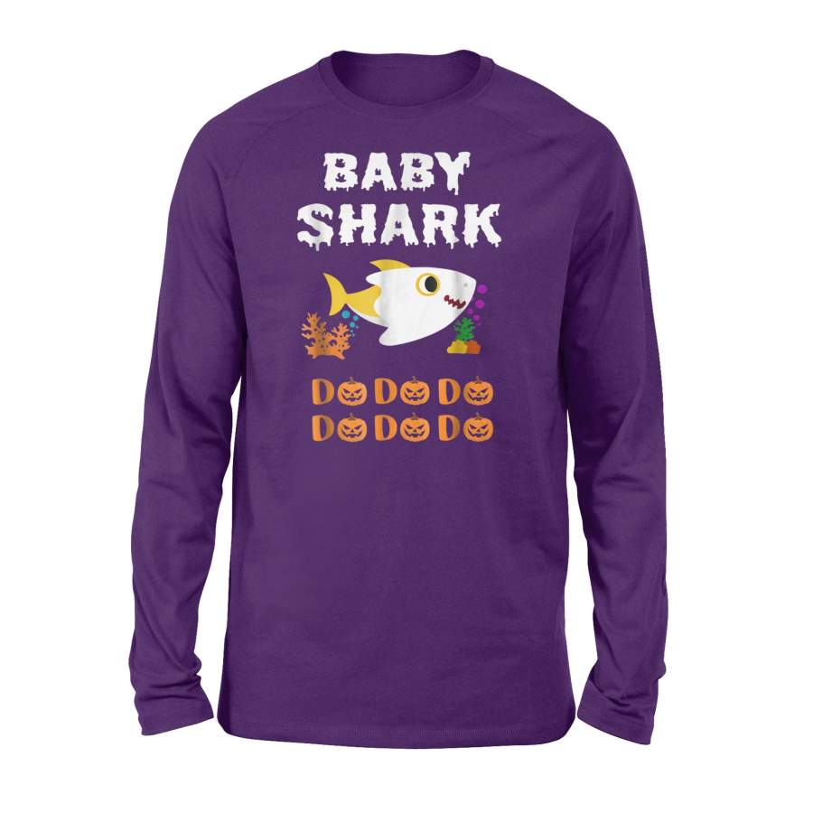 Baby Shark Do Do Do Funny Halloween Pumpkin Long Sleeve T-Shirt