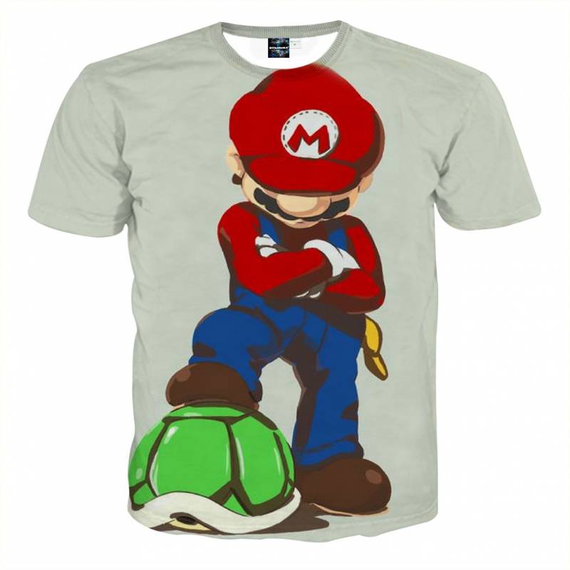 Super Mario Defeat Koopa Troopas Cool Art Game T-Shirt