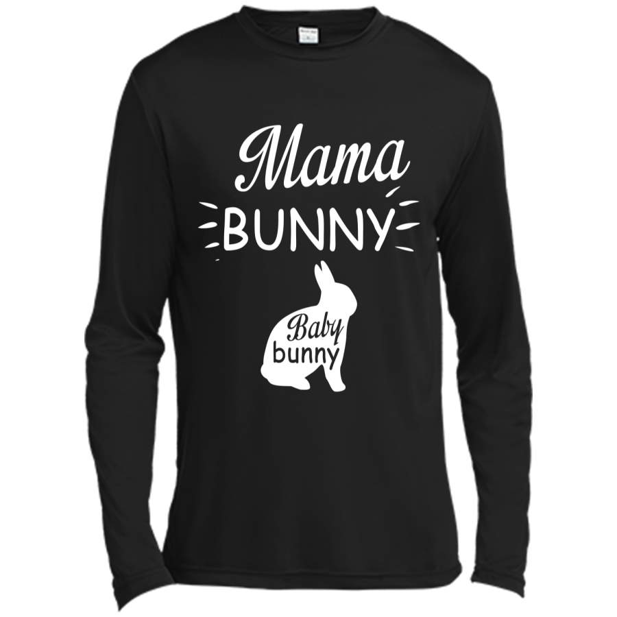 Mama Bunny Cute Easter Pregnancy Announcement Shirt Long Sleeve Moisture Absorbing Shirt