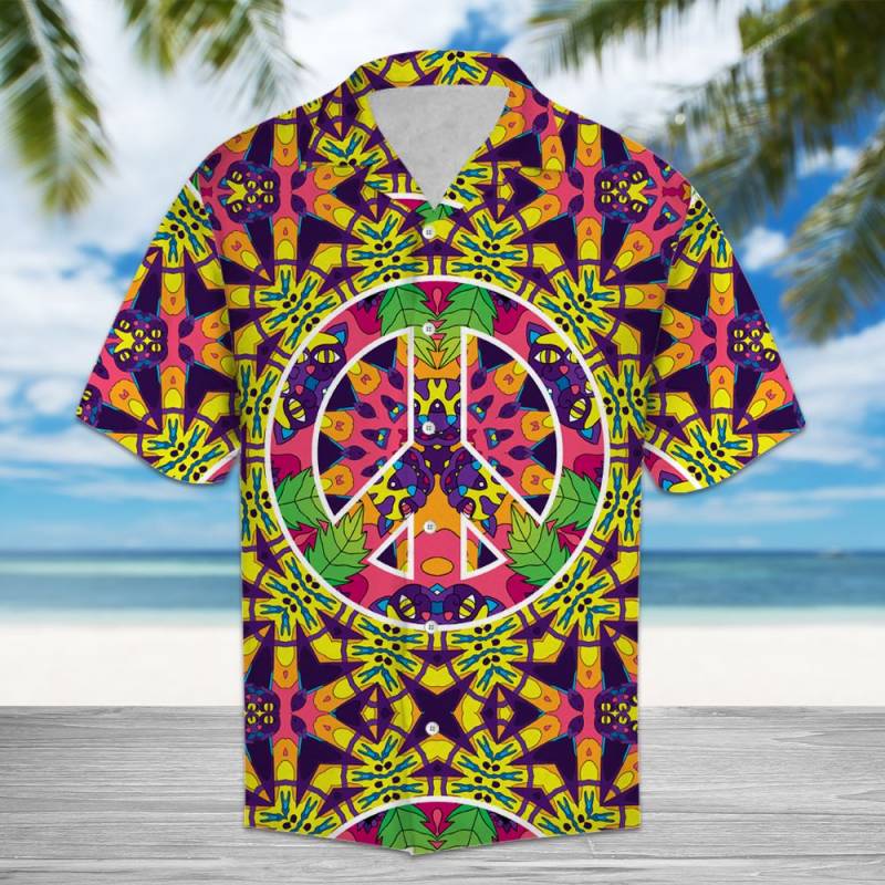 Amazing Hippie Jungle Cats Hawaiian Shirt Ha2488