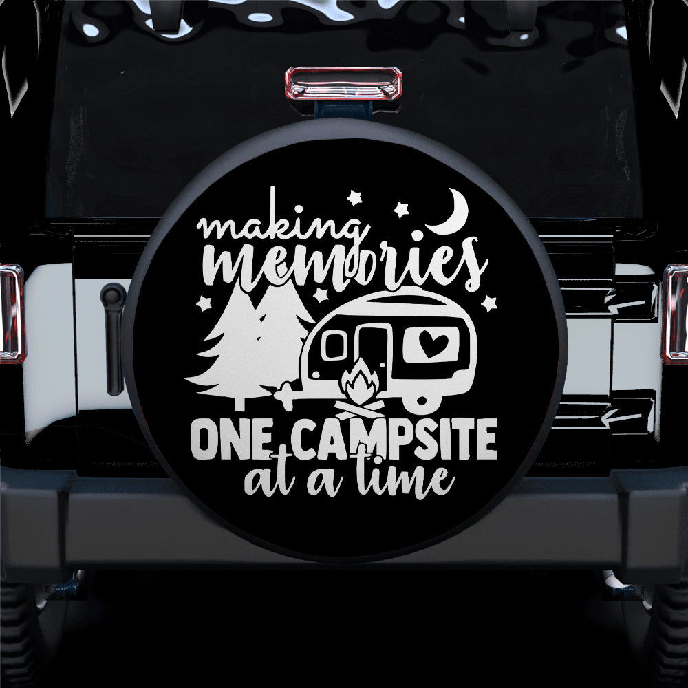 Making Memories One Campfire At A Time Jeep Car Spare Tire Cover Gift For Campers