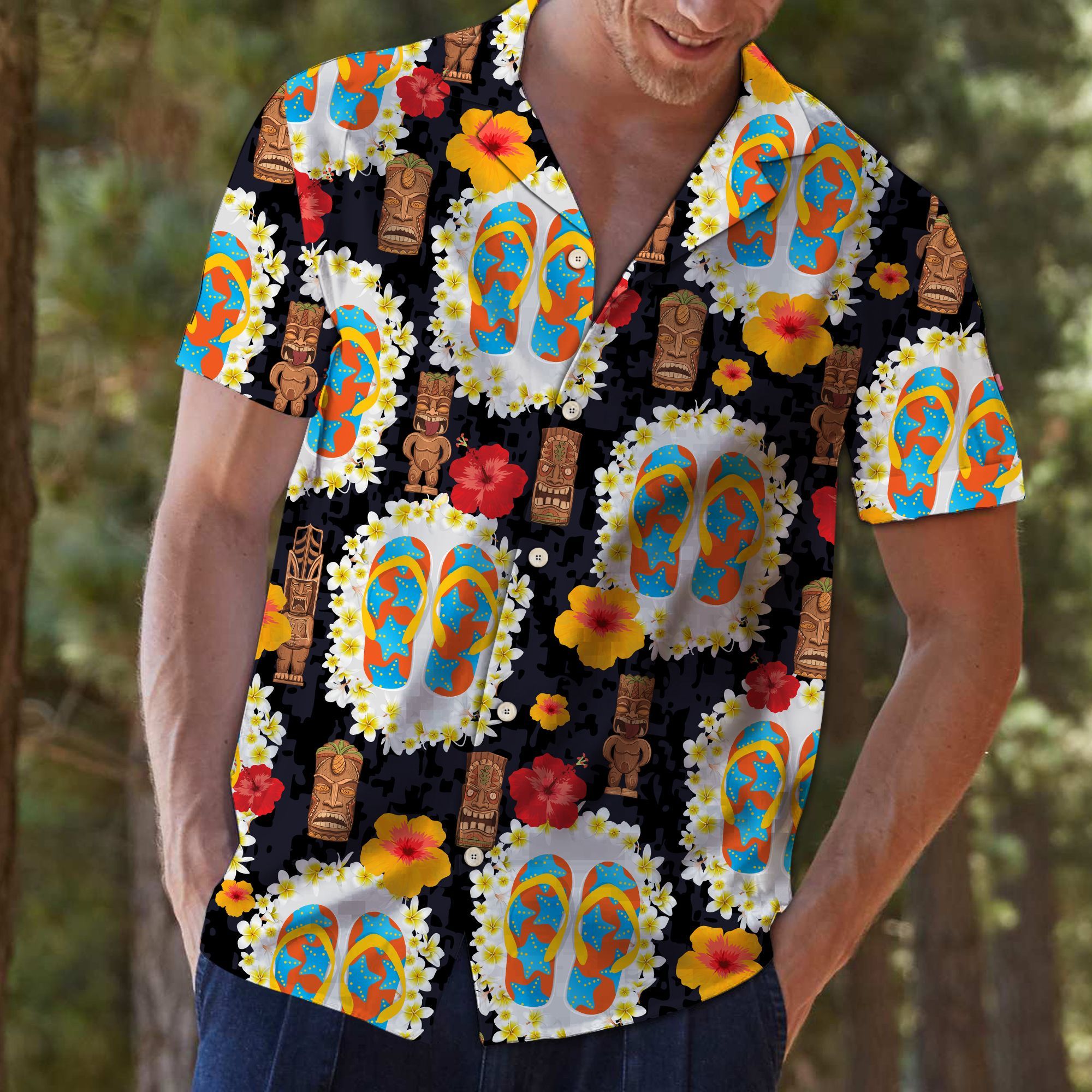 Tiki Pattern Hawaii Shirt For Hawaii Aloha Ha15993