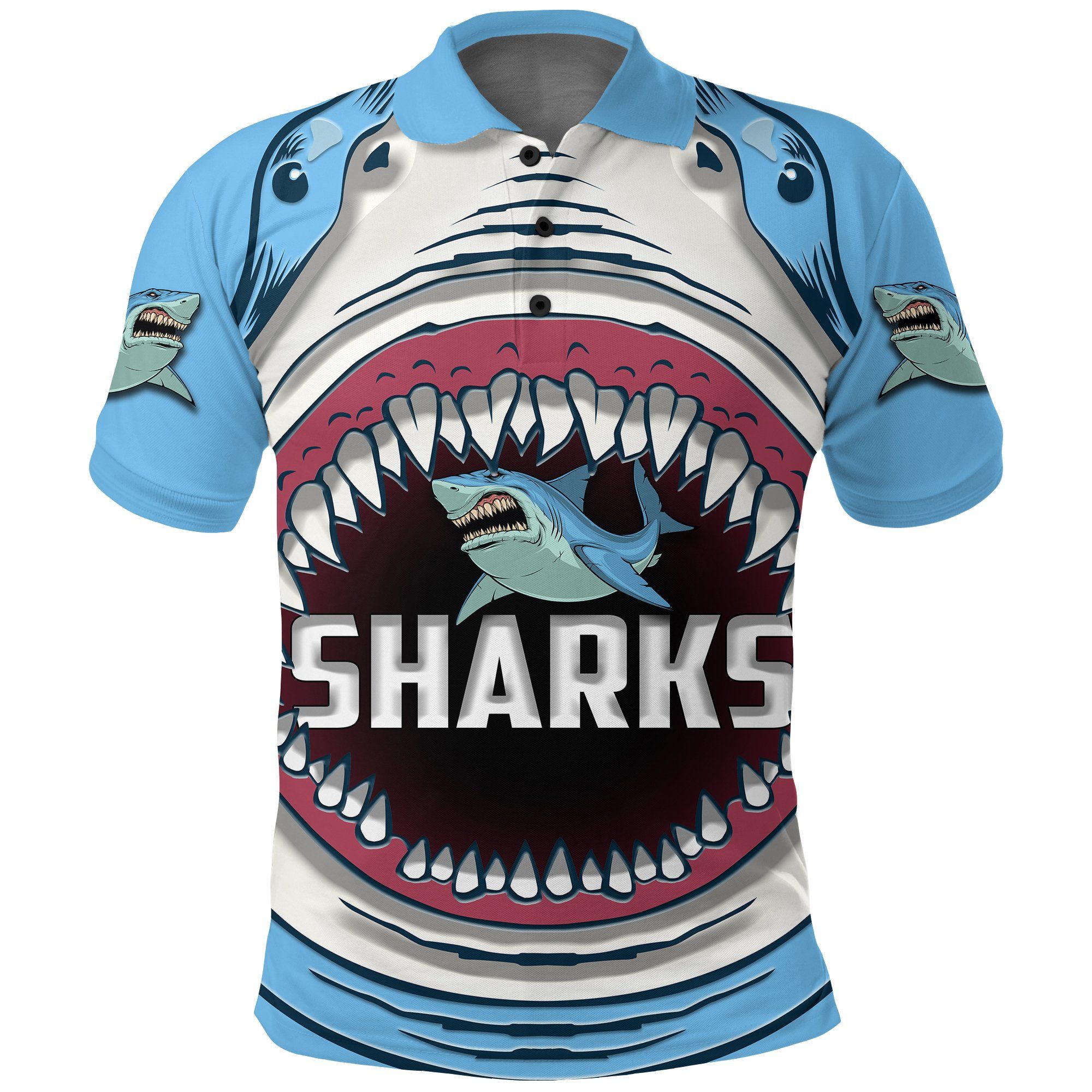 Sharks Rugby Polo Shirt K4