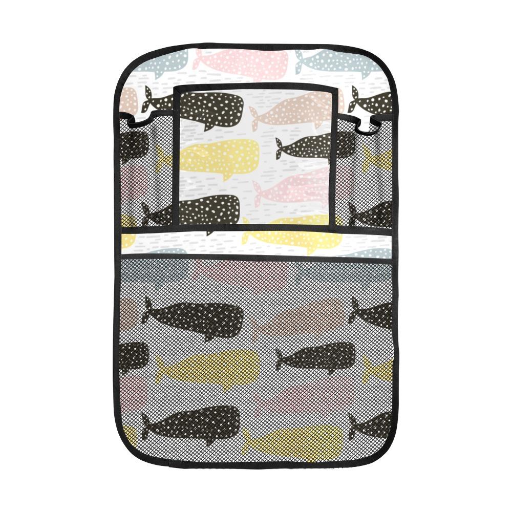 Whale Dot Pattern Car Seat Back Organizer