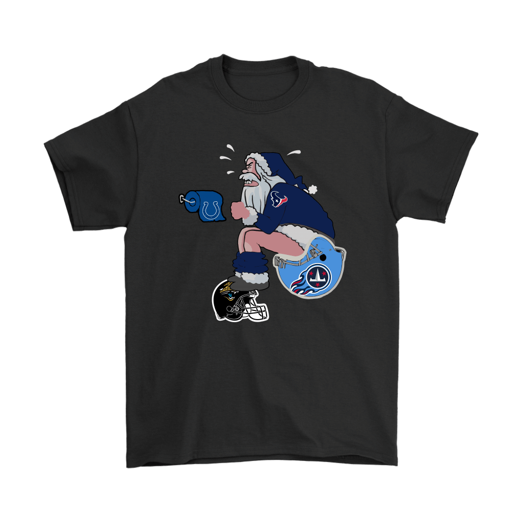 Shop Santa Claus Houston Texans Shit On Other Teams Christmas Shirts