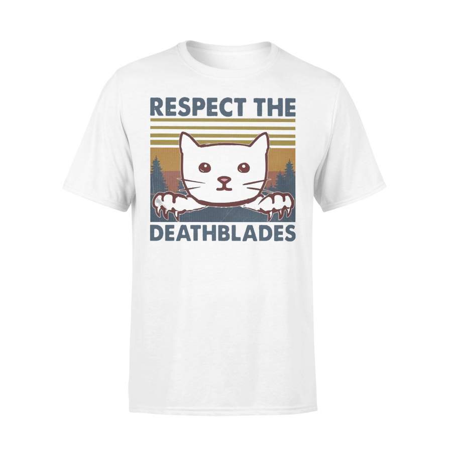 Respect The Deathblades Cat Vintage T-shirt
