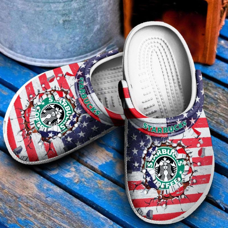 Star Buck American Flag Rubber clog Shoes Comfy Footwear