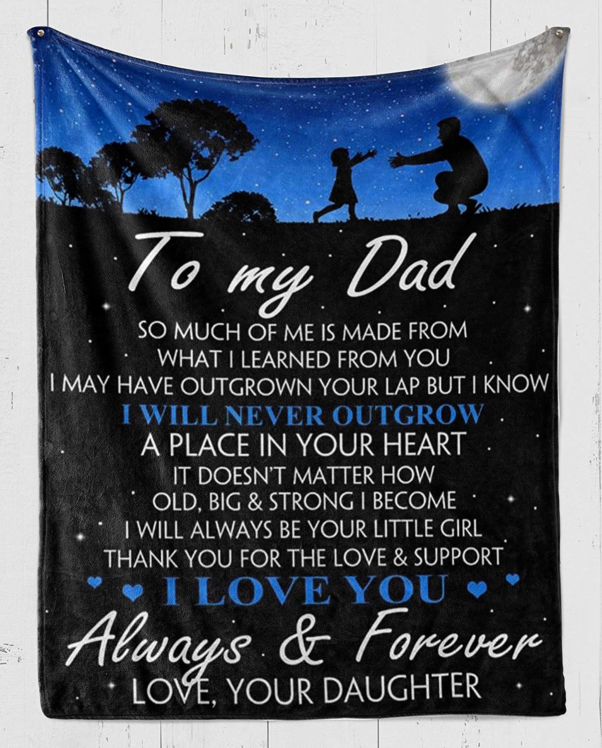 Fleece Blanket -to My Dad – Son to dad Fleece Blanket – Fleece Blanket 3D Soft Cozy Lightweight Durable Plush Throw Blanket for Bedroom Living, Gift for Dad