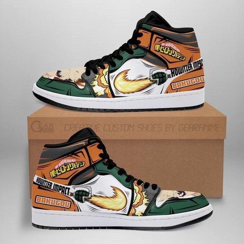 Katsuki Bakugou Jordan Skill My Hero Academia Anime Shoes Sport Sneakers