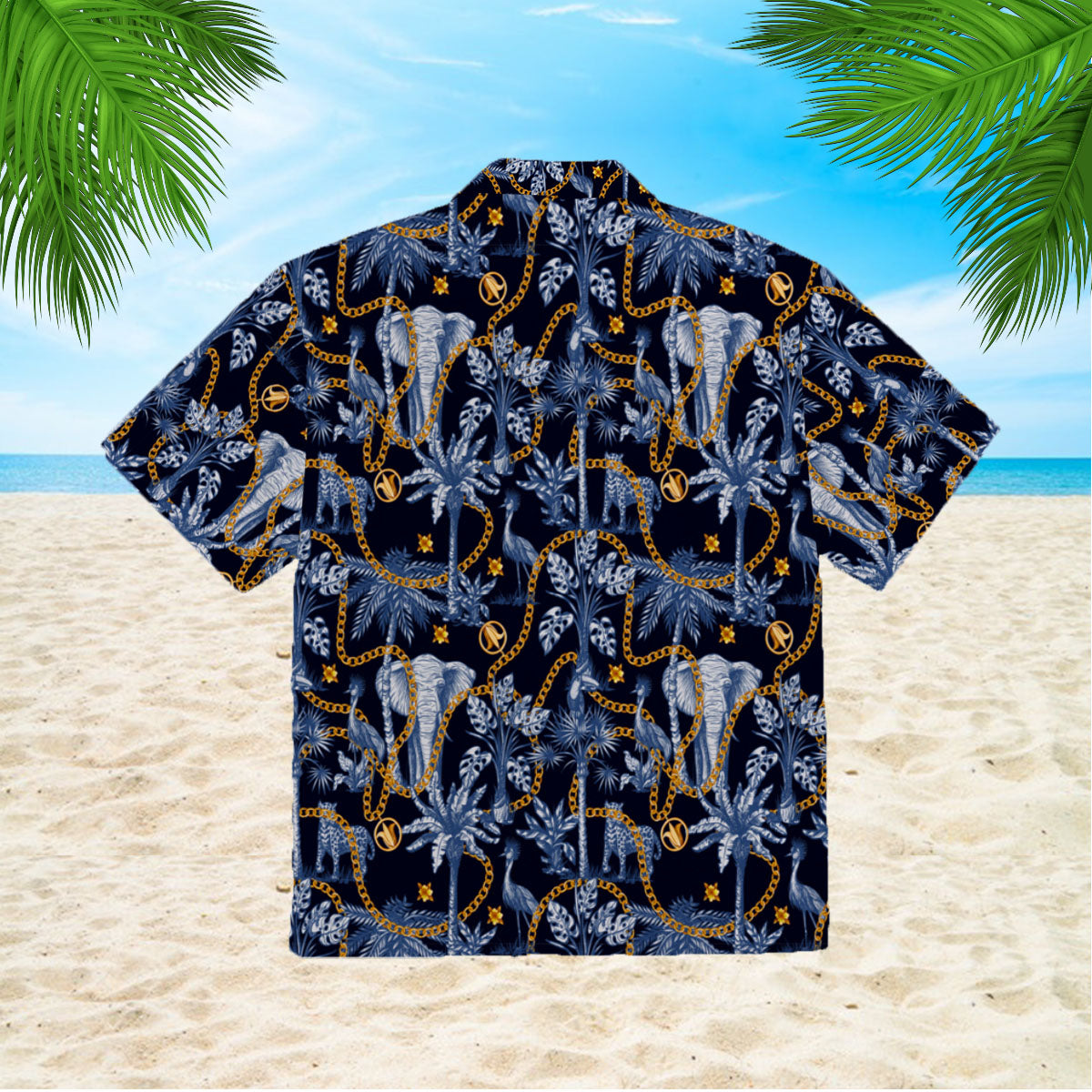 Tropical Trees Jungle Pattern Hawaii Shirt For Men And Women Ha69694