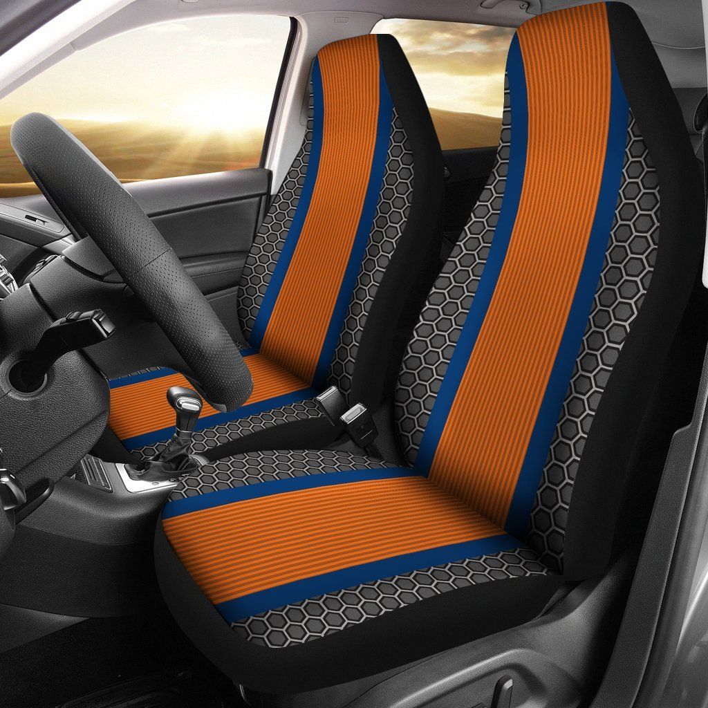 Houston Astros Inspired Clean Sports Stripe Auto Seat Covers