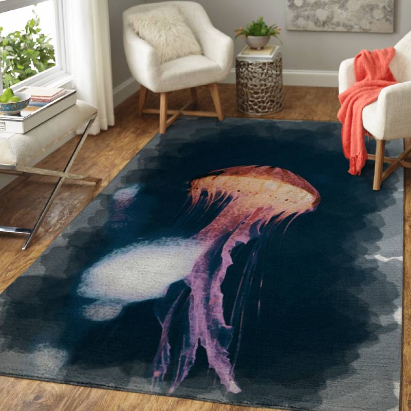 The Neon Jellyfish – Animals Area Rug Carpet