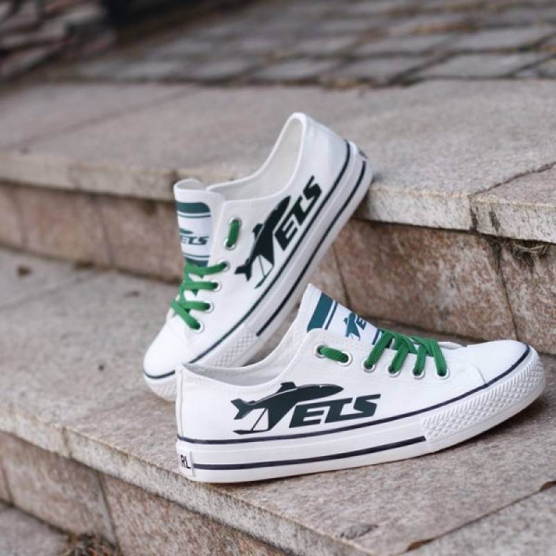 New York Jets Canvas Shoes, Jets Sneakers, Tennis Shoes