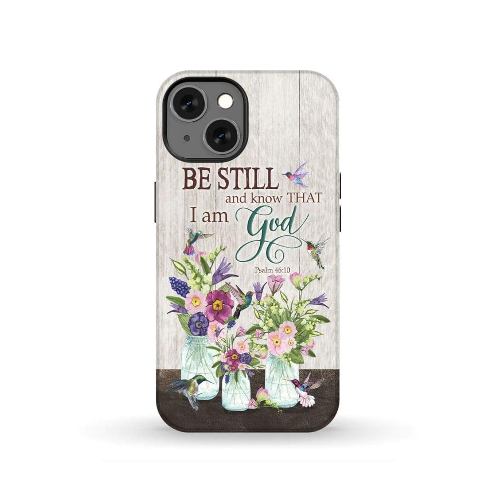 Be Still And Know That I Am God, Hummingbird Wildflower Phone Case