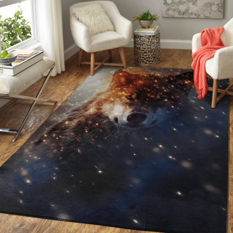 Wolf 2 – Kings of animals Area Rug Carpet