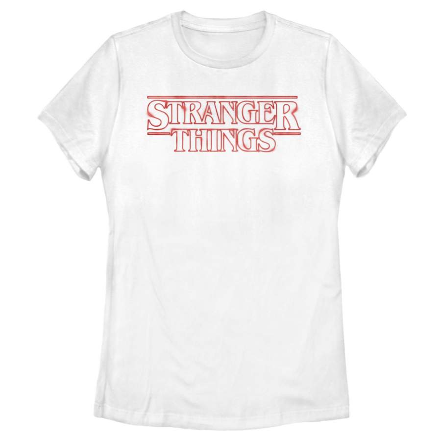 Stranger Things Women’s Classic Logo  T Shirt