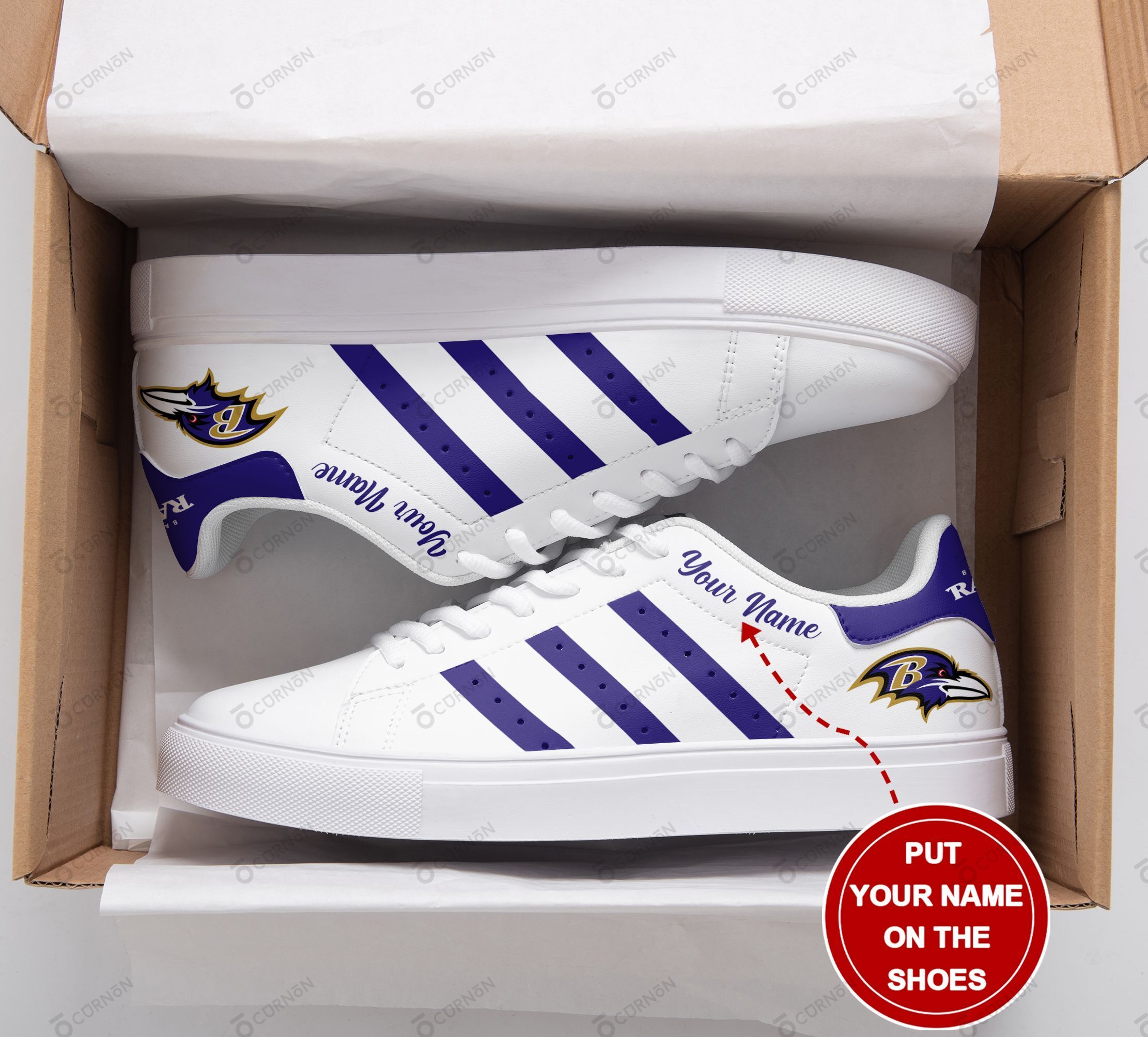 Baltimore Ravens Personalized SS Custom Sneakers 050