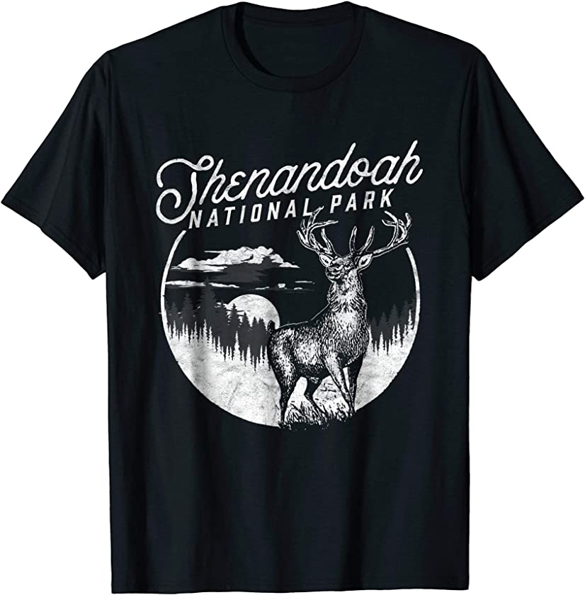 Vintage Shenandoah National Park Retro Stag T-Shirt