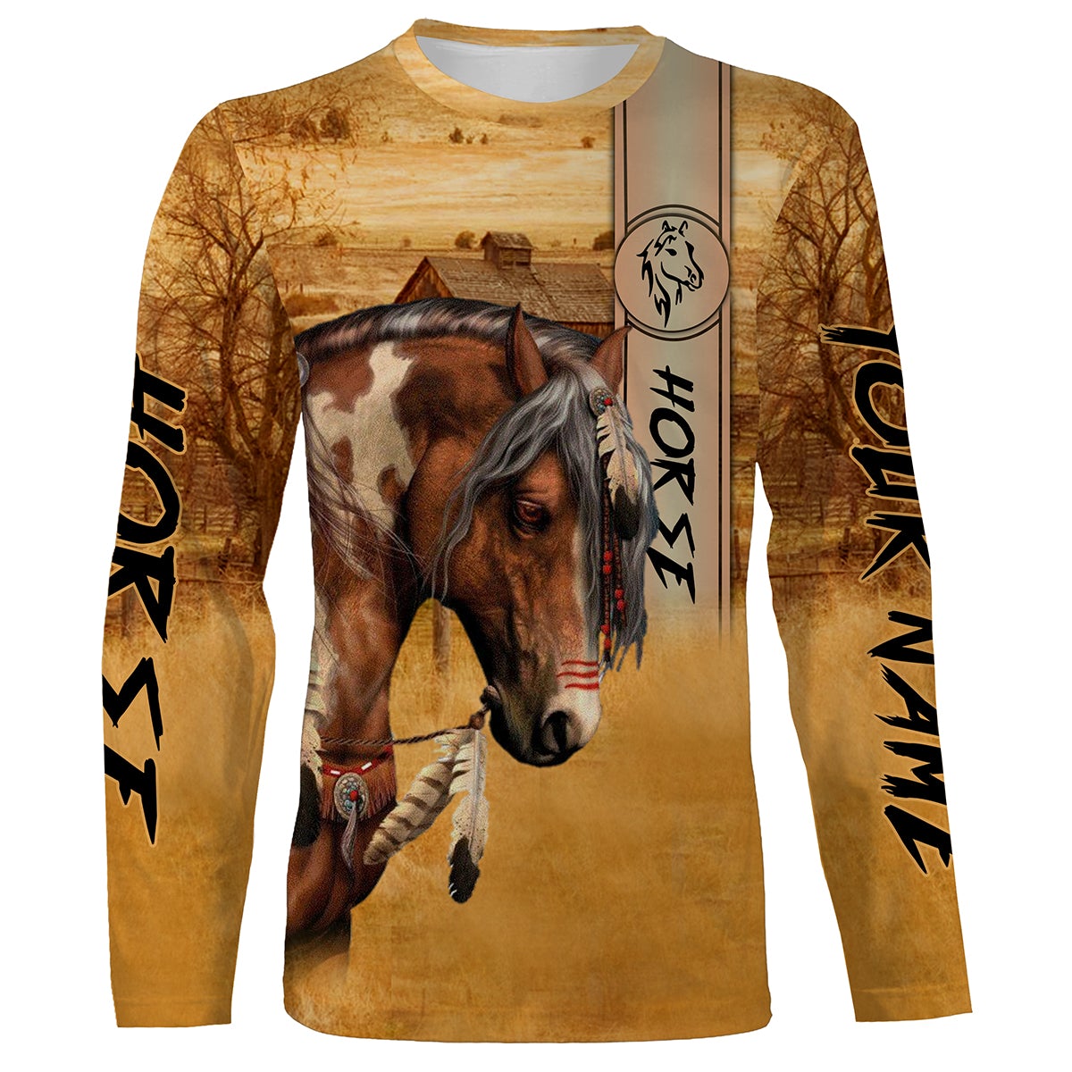 American Paint Horse Customize Name 3D All Over Printed Shirts Personalized Horse Shirt For Girl, Men, Kid Nqs2845