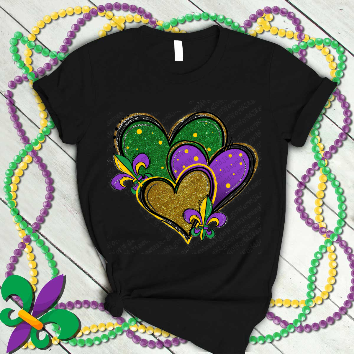 Mardi Gras Heart Happy Mardi Gras For Fans T Shirt T-Shirt