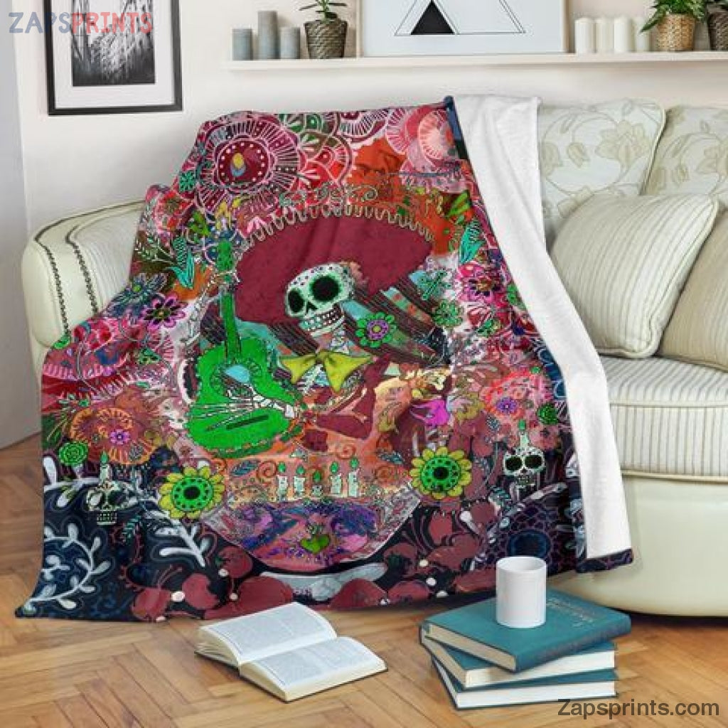 Mexican Blankets With Animals  – Hispanic Culture Xxvii Blanket – Hispanic Fleece Blankets