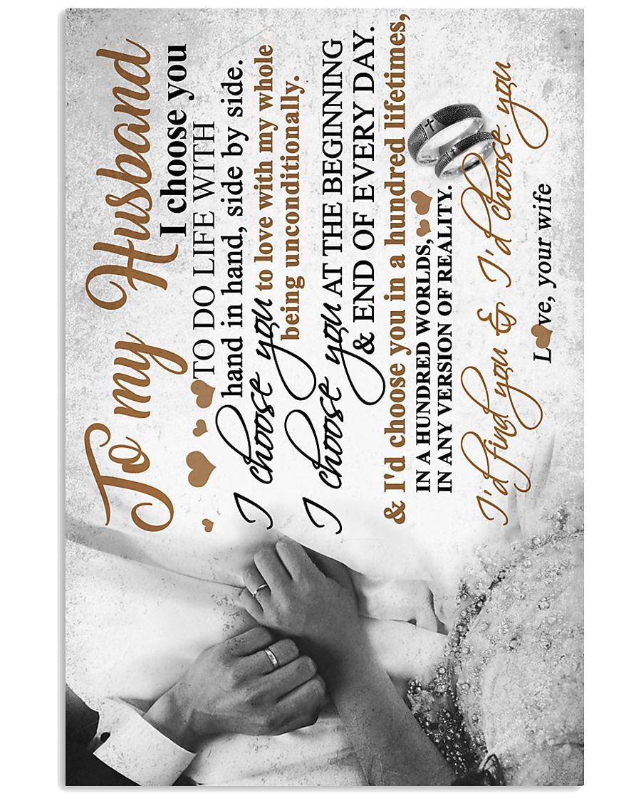 Motorcycling Silhouette, I Choose You, To Do Life With Hand In Hand Customized Personalized Name