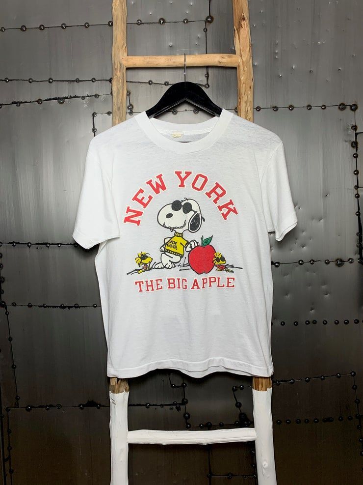 Vintage 1980S Snoopy Joe Cool New York The Big Apple Shirt