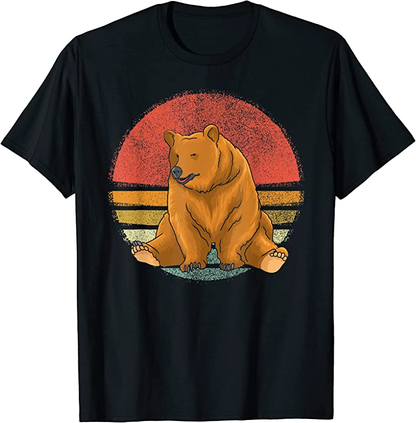 Vintage Grizzly Bear Retro Grizzly Bears Lover Men Women T-Shirt