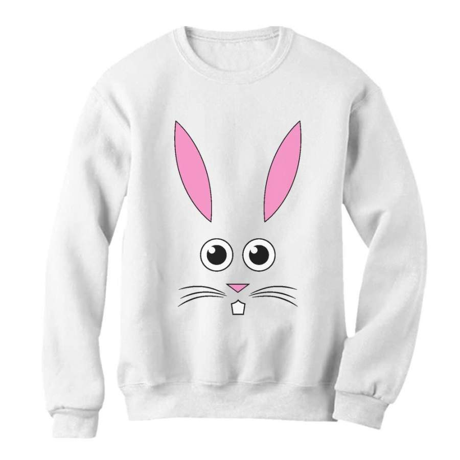 Cute Easter Bunny Face Women Sweatshirt