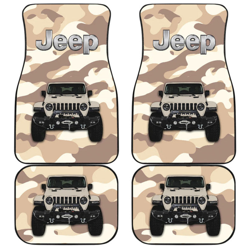 Jeep Car Mats – Car Floor Mats Car Accessories Camouflage – Cream Lt8