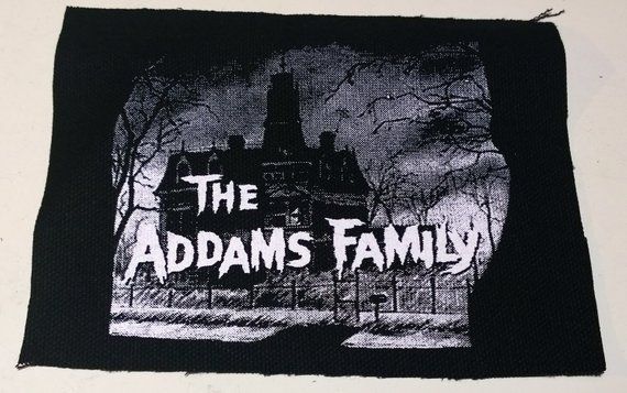 Addams Family Patch Horror Punk Goth Shirt