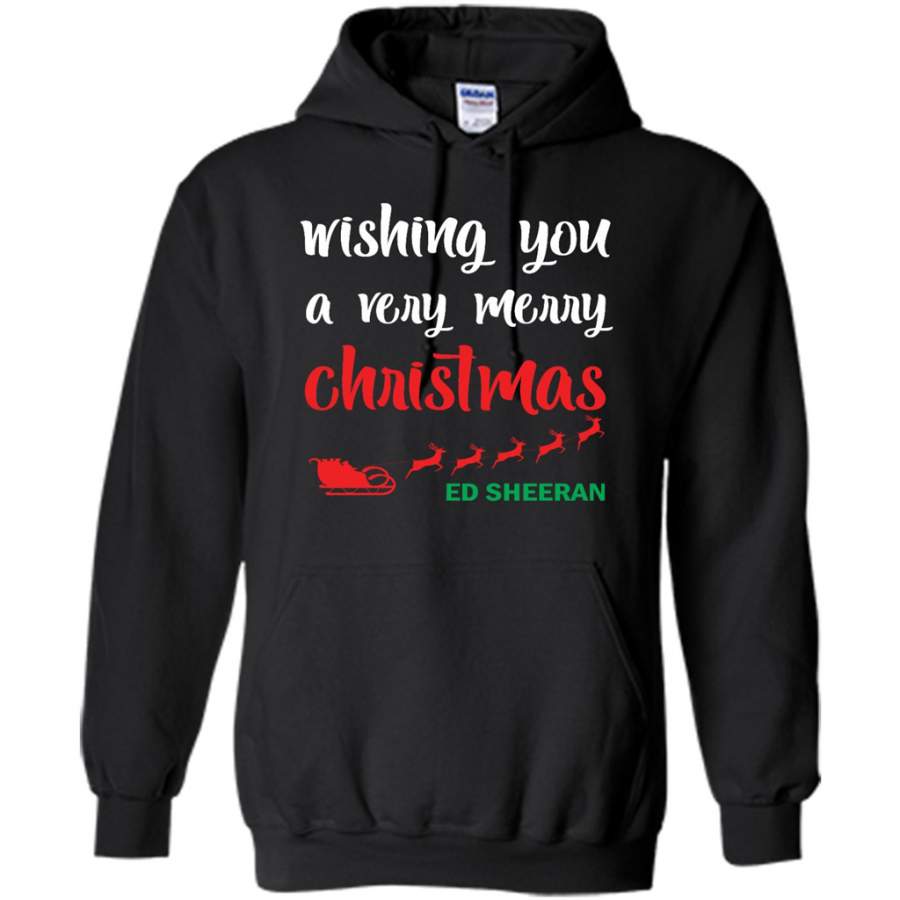 Wishing You A Very Merry Christmas Ed Sheeran – Gildan Heavy Blend Hoodie