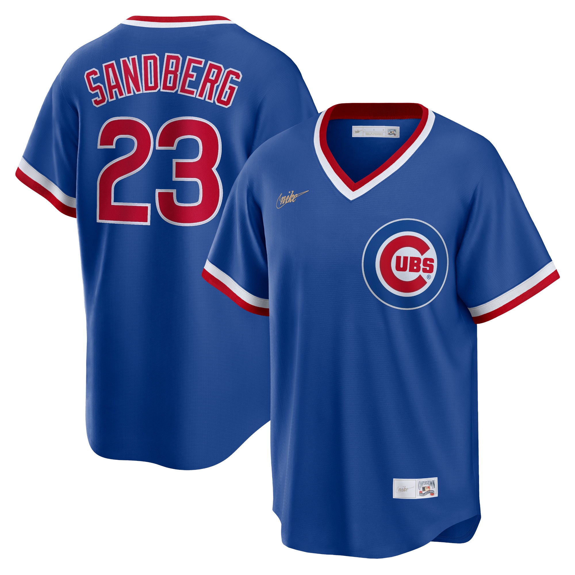 Ryne Sandberg Chicago Cubs Road Cooperstown Collection Player Jersey – Royal