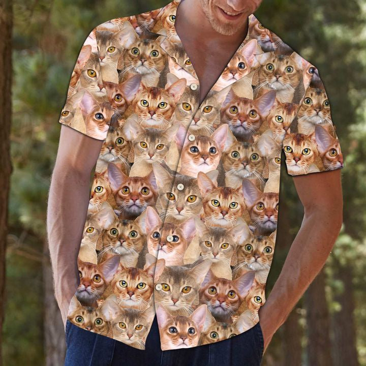 Abyssinian Hawaiian Shirt Summer Button Up For Men, Women, Couple