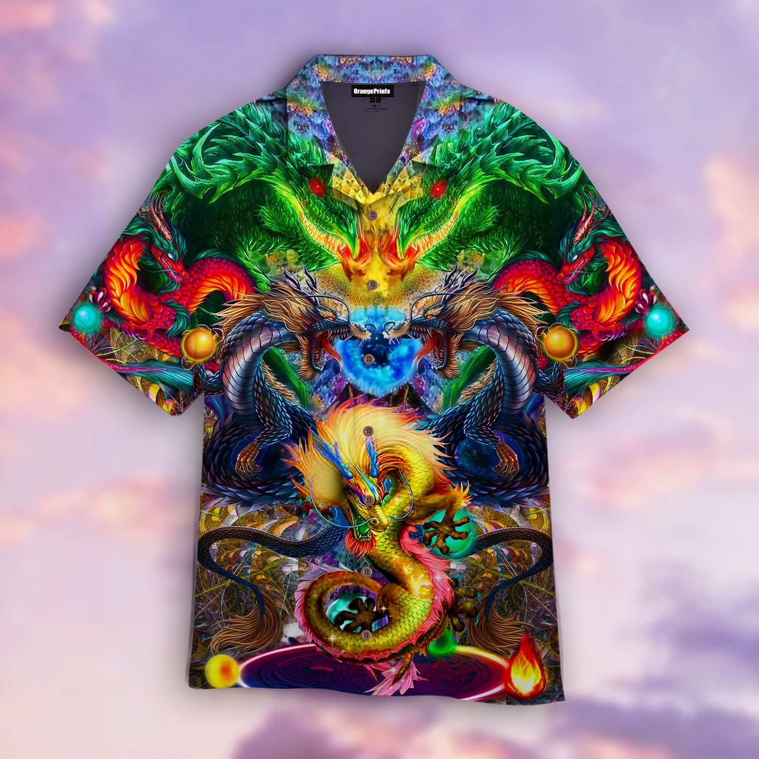 Colorful Dragon Armor Hawaii Shirt For Men Women Adult Ha32259