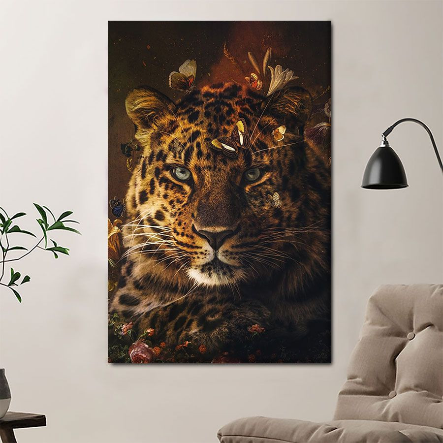 B1706 T430 Tropical Leopard Poster & Canvas