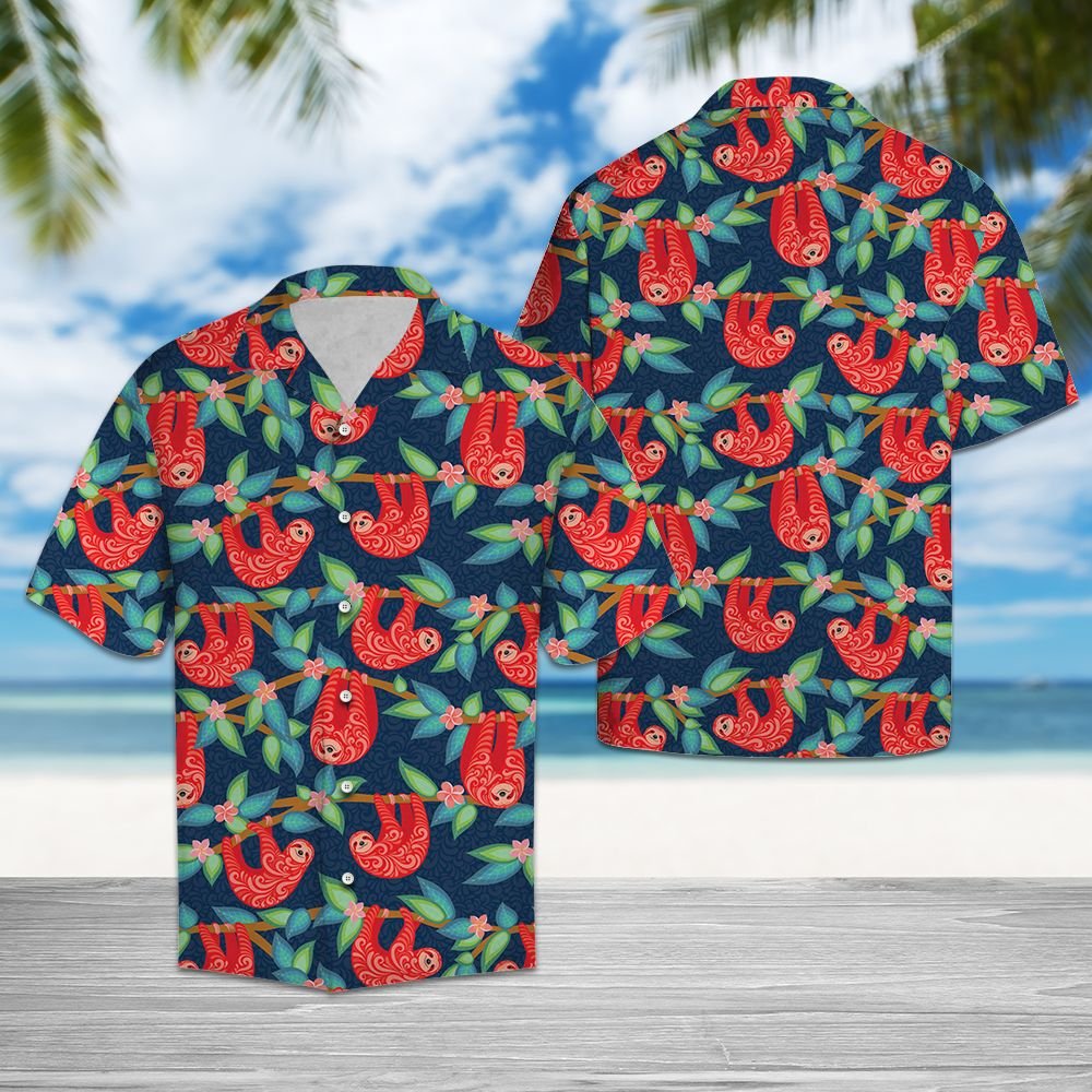 Happy Sloth Hawaii Lover Hawaii Shirt For Men Women Ha80589