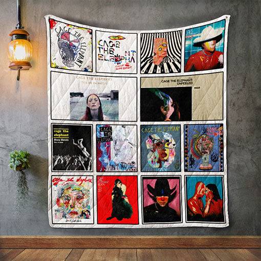 Cage The Elephant Album Covers Quilt Blanket