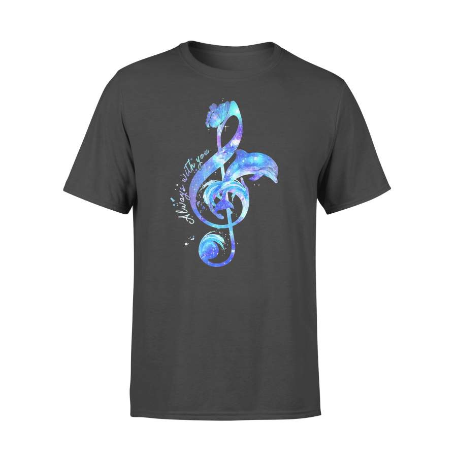 Dolphin Music Always With You Colorful T-shirt