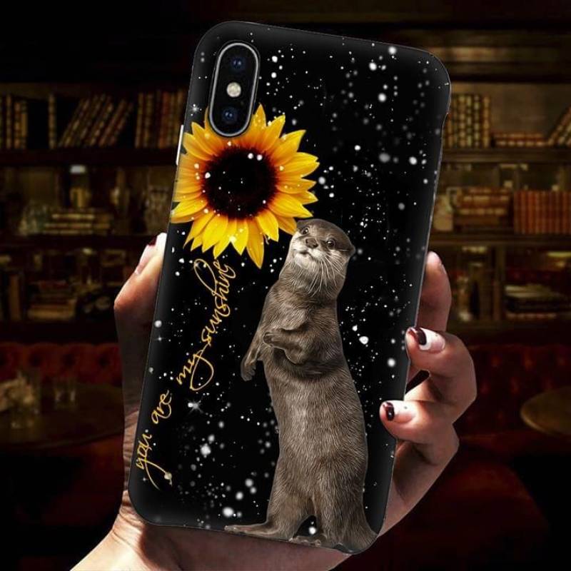 Water Seal With Sunflower You Are My Sunshine And Snow Best Gift For Who Love Animal And Nature Phone Case