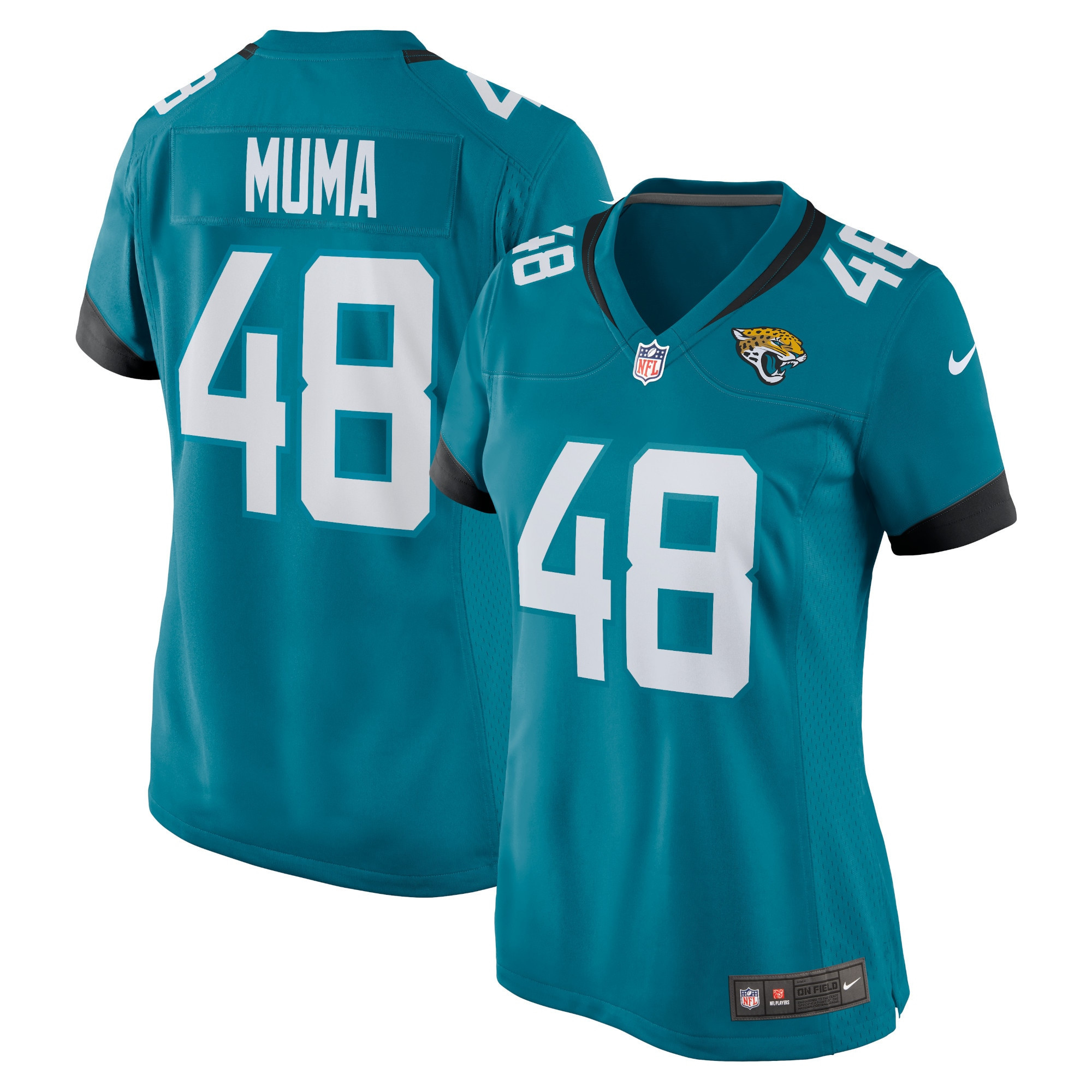 Chad Muma Jacksonville Jaguars Womens Game Jersey – Teal NFL