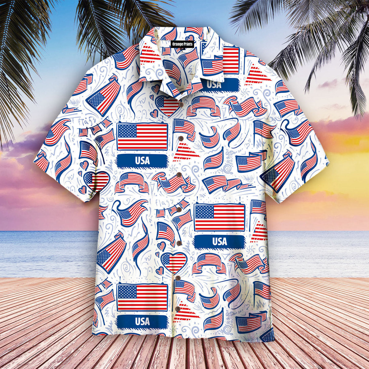 American Flag Aloha Hawaii Shirts For Men Women Ha46773