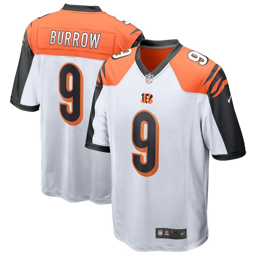 Cincinnati Bengals Joe Burrow White 2020 NFL Draft First Round Pick Game Jersey