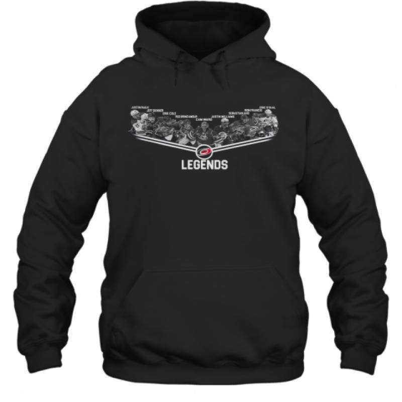 Carolina Hurricanes Legends Team Player Signature Hoodie